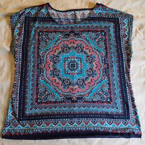 Westport 1962 Bohemian Sleeveless Top Size 1X